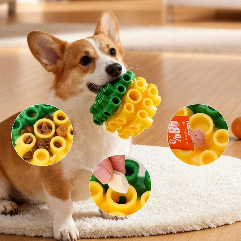 Puppy Pet Supplies Square Food - огляд і ціна Rubber Treat Dispensing Dog Toy