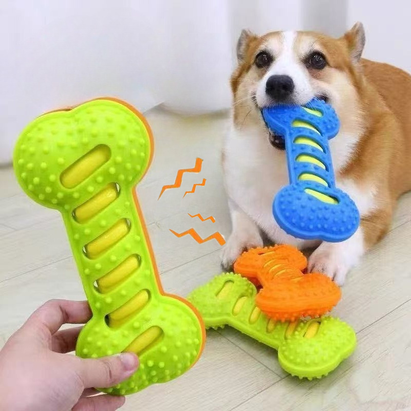 Pet Dog Chew Toys Rubber Bone  - огляд і ціна Indestructible Dog Chew Toy