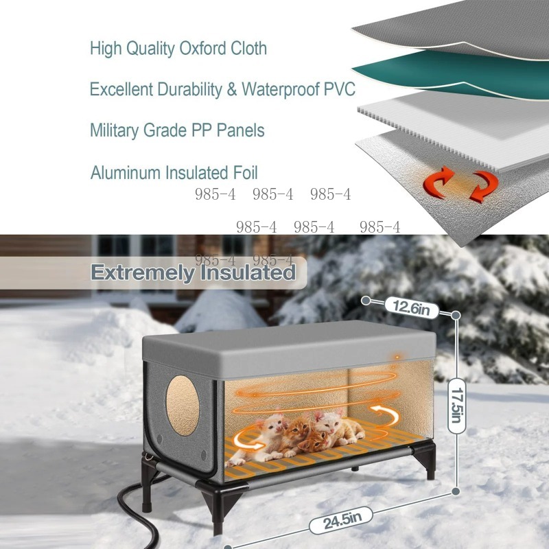 Electric Heating Outdoor Pet H - огляд і ціна Pet Beds