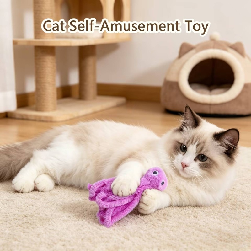 Cute Octopus Plush Cat Toy Bit - огляд і ціна Interactive Squeaky Plush Dog Toy