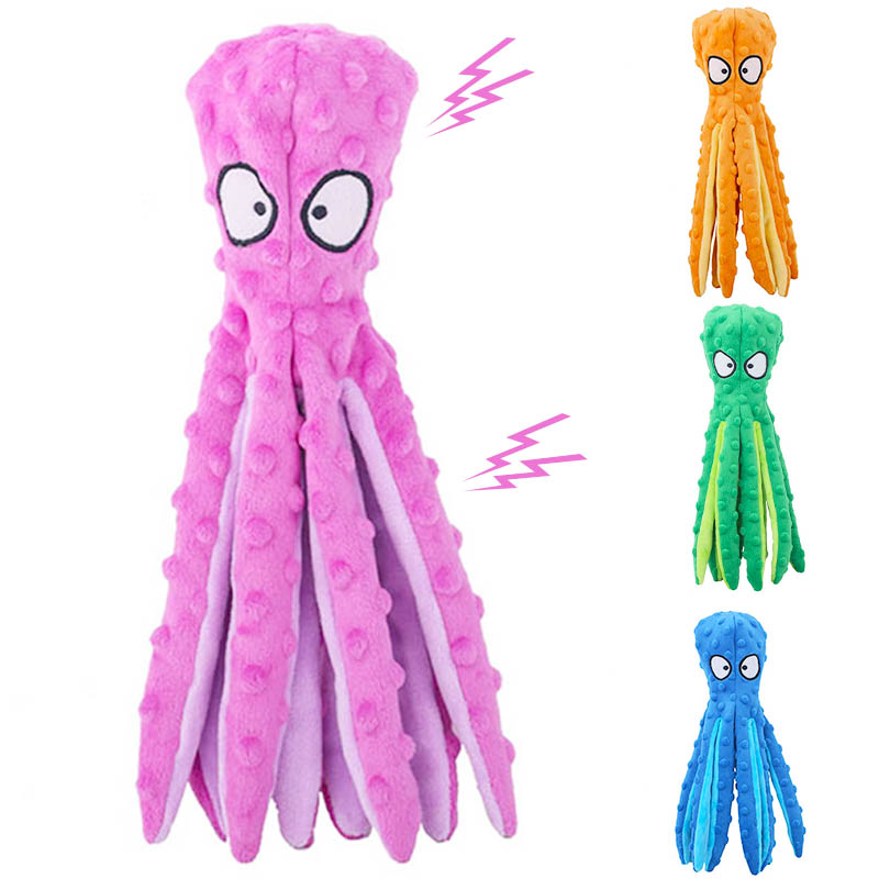 Pet Plush Dog Toy Voice Octopu - огляд і ціна Interactive Squeaky Plush Dog Toy