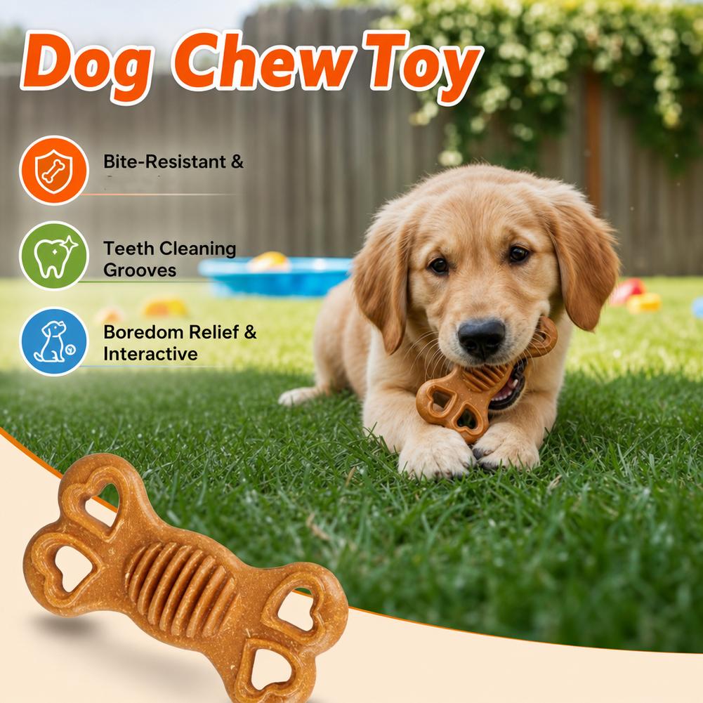 Indestructible Dog Chew Toy Bo - огляд і ціна Teeth Cleaning Dog Chew Bone