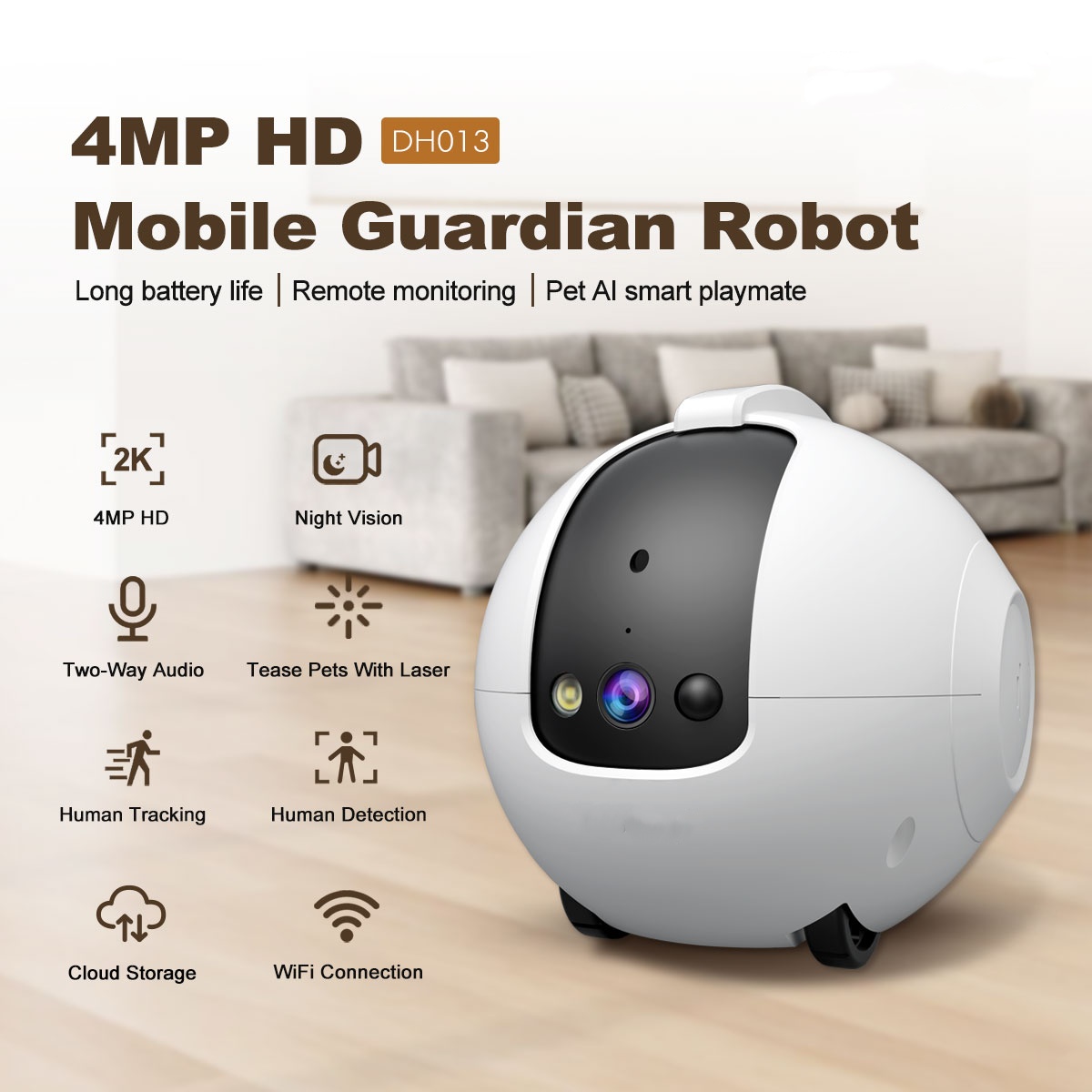 Pet Camera Robot 4MP Pet Compa - огляд і ціна Cat Toys